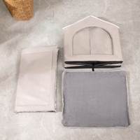 LKS LKS364 Maison pour chats errants d'extérieur, étanche, résistante aux intempéries, toutes saisons, avec toit en feuille d'aluminium