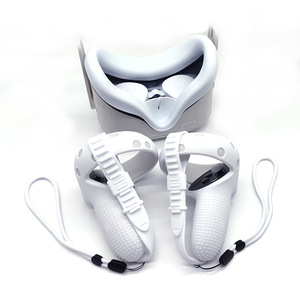 VR accessoires fabricant Silicone peau visage couverture contrôleur poignée dragonne lentille couverture <span class=keywords><strong>pour</strong></span> <span class=keywords><strong>OCULUS</strong></span> <span class=keywords><strong>QUEST</strong></span> <span class=keywords><strong>2</strong></span> Kit de protection de la peau - Product Image 5