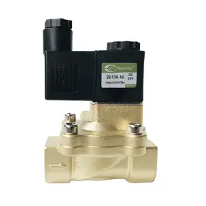 Válvulas solenoide de latón, 2v, 130-10, 3/8 ", diafragma operado por piloto