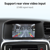 CARABC CarPlay sans fil Android Auto pour Volvo V60 Écran d'origine 7 pouces avec petit logo globe 2015-2018 Mirror Link AirPlay