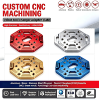 Plaque de transition OEM personnalisée en aluminium pour changeur d'outils robotisé, plaque de couplage de précision fabriquée par CNC pour accessoires de préhenseur robotique