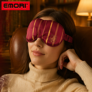 Antifaz de Viaje de Satén de Poliéster Suave en Oferta, Antifaz para Dormir Ligero con Estampado Personalizado, MOQ 500 - Product Image 6