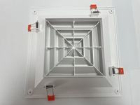 Diffuseur de plafond carré en aluminium pour système CVC, à économie d'énergie, flexible, pour ventilation et retour d'air, prix usine