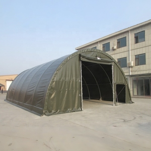 โรงเก็บของอุตสาหกรรมโครงสร้างเหล็กเดี่ยว PVC 650gsm พร้อมประตูม้วน สำหรับการเกษตรและการจัดเก็บยานพาหนะ - Product Image 3