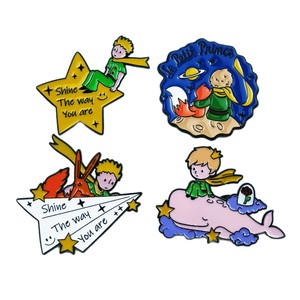 Badge métallique unique <span class=keywords><strong>Le</strong></span> <span class=keywords><strong>Petit</strong></span> <span class=keywords><strong>Prince</strong></span> <span class=keywords><strong>Voyage</strong></span> dans l'espace, broche de dessin animé japonais, accessoire de vêtement pour sac à dos - Product Image 5