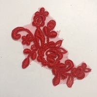 Applique en dentelle brodée à la machine, motifs sud-africains, vente en gros LT2331A