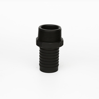 IBCHTB200 Conector de Tubería de Plástico Negro de Rosca Fina Macho de 2"x2" BSP X Adaptador de Cola de Manguera de 2" para Transferencia de Fluidos