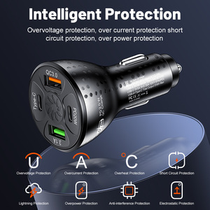 Tốt Nhất Người Bán Sản Phẩm Mới Xách Tay Loại C Điện Thoại Sạc Power Adapter Cho Iphone Bộ Sạc 38W Nhanh Chóng Sạc USB PD Sạc Xe Hơi - Product Image 6