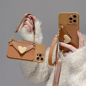 เคสใส่บัตรโทรศัพท์มือถือเชือกผูกลำตัวเฉี<span class=keywords><strong>ย</strong></span>งเคสมือถือแบบผูกเชือก - Product Image 3