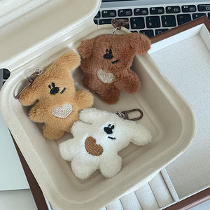 Llavero Colgante de Oso con Cabeza Inclinada en Forma de Corazón, Temática de Dibujos Animados, <span class=keywords><strong>para</strong></span> Mochila Escolar de Niñas, Accesorio de Moda, Venta Caliente - Product Image 2