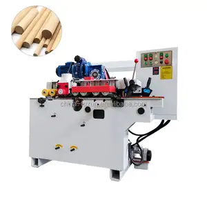 Factory sale manual round wooden rod stick end rounding milling machine/wood axe handle machinery/wood stick dowel machine