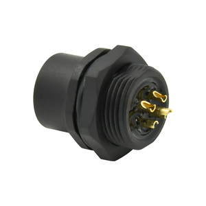 M12 nhựa Bảng điều khiển gắn kết 5p Kết nối một mã thẳng tròn nối PCB hàn có sẵn <span class=keywords><strong>3</strong></span>/4/5/6/8 <span class=keywords><strong>Pin</strong></span> - Product Image 6