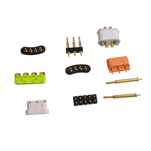 Tùy chỉnh 10U mạ vàng mùa xuân POGO pin 3A hiện tại 120g lực lượng Dip <span class=keywords><strong>Brass</strong></span> PCB kết nối phụ kiện cho sử dụng điện tử ODM - Product Image 5