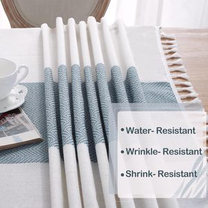 Tovaglia <span class=keywords><strong>a</strong></span> scacchi ricamata pesante rettangolare quadrata 100% in poliestere tovaglia per festa nuziale - Product Image 3