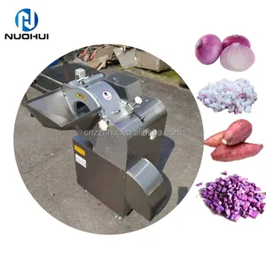 Potato Carrot Cube Dice Dicer Making Cutter Cutting Machine Automatic Industrial Vegetable Fruit Onion Garlic Ginger Sweet