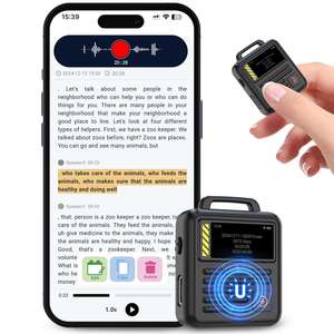 Enregistreur vocal de poche professionnel P20, réduction de bruit HD, conversion voix-texte, interprétation simultanée, réunion, entreprise - Product Image 4