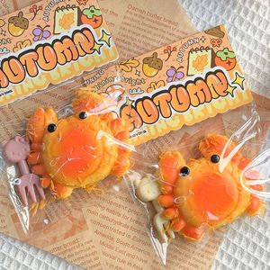 High Quality TPR Fried <b>Crab</b> Food Theme Games <b>Crab</b> Design Sensory Squeeze Ball Stress Relief Toys for Kids Boys and Girls - Product Image 3