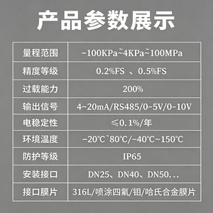 Flange Pressure Sensor 4-20mA 0-10V Liquid Level Sensor With Anti Interference For Industrial Use - Product Image 1