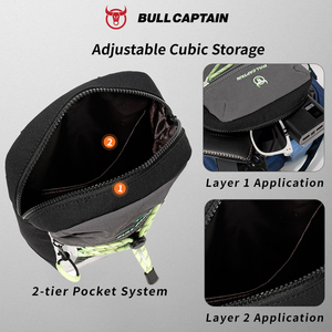 BULLCAPTAIN กระเป๋ากันน้ำสำหรับผู้หญิงผู้ชายกระเป๋าสะพายไหล่แฟชั่นลำลองฟิตเนสกีฬาการเดินทางกระเป๋าเก็บโทรศัพท์มือถือ - Product Image 3