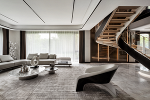 Sanhai ánh sáng sang trọng thiết kế nội thất <span class=keywords><strong>3D</strong></span> Max Rendering hình ảnh tổng thể kế hoạch bố trí Duplex biệt thự nhà chuyên nghiệp Giấc Mơ nhà làm việc - Product Image 3