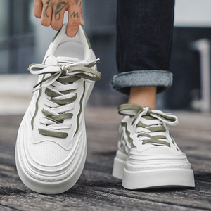 Scarpe da Skate da <span class=keywords><strong>uomo</strong></span> estive 2024 sneaker Casual in Mesh traspirante con Sole bianche - Product Image 4