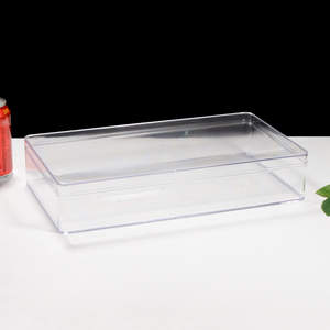 Caja para Tiramisú Grande, Transparente, <span class=keywords><strong>de</strong></span> Plástico PS <span class=keywords><strong>de</strong></span> Grado Alimenticio, Contenedor para Postres con Tapa Extraíble para Empacar Pasteles y Caja <span class=keywords><strong>de</strong></span> Regalo - Product Image 3
