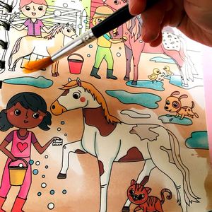 Tapis de dessin magique à l'eau pour enfants, nouveau tapis éducatif chinois pour le jeu, la peinture, l'écriture et l'apprentissage des couleurs - Product Image 4