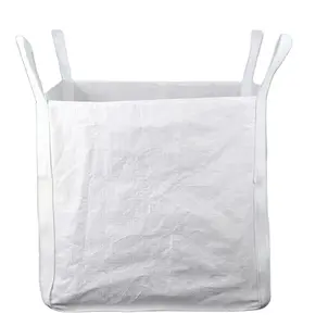 Sacos grandes de fibc a granel para uso industrial, sacos circulares 100% virgens de tecido fibc de 1 tonelada, preço de atacado