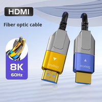 Kabel serat optik hdmi 2.1 kecepatan tinggi, kabel serat optik hdmi 10m 8k6 0hz/4k 120hz untuk Hdtv