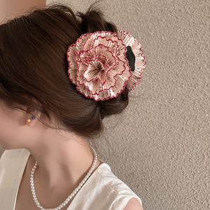 Pinzas de Pelo Grandes con Flores Plisadas Estilo Hawaiano para Niñas, Venta al Por Mayor - Product Image 6