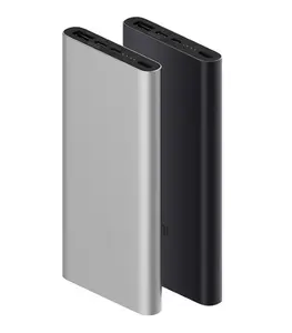 Xiaomi mi power bank 2 bateria externa, 10000mah, bateria externa, 15w, carregamento rápido, 10000 plm09zm, com saída dual usb para telefone