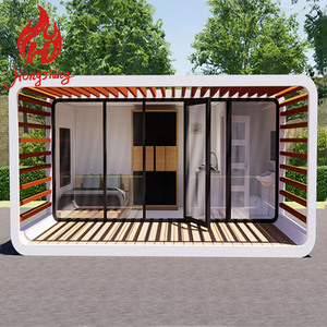 Cabaña Apple Capsule de 20 pies con Terraza, Bar, Dormitorio, <span class=keywords><strong>Baño</strong></span>, Modular, Prefabricada, Casa Contenedor - Product Image 3