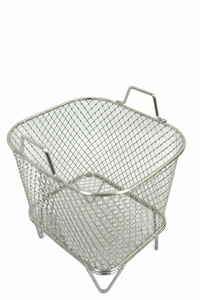 Kare Modern Paslanmaz Çelik Patates Kızartması Servis Sepeti Saplı - Parti ve Restoran/Mutfak Tezgahı Yiyecek Kızartma Tutucu - Product Image 2