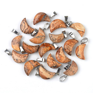 Hz công bằng vận chuyển đá pha lê bán quý đá Chakra spliced đá <span class=keywords><strong>Ruby</strong></span> trong Zoisite Mini Moon Craft - Product Image 2