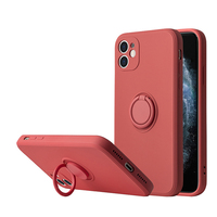 Coque de téléphone en silicone liquide pour iPhone 14 15 16 Pro Max avec support, vente chaude