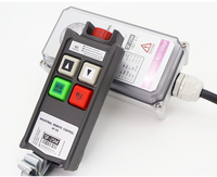 Radio Industrial Personalizable de 2 Botones y Una Velocidad para Grúas, con Interruptor Remoto Inalámbrico y Bloqueo Inalámbrico
