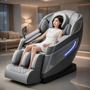 Silla de Masaje de Doble Núcleo Avanzada de Primera Calidad en <span class=keywords><strong>China</strong></span>, con Bolsas de Aire para Todo el Cuerpo, Rodillo para Pies, Gravedad Cero, Tacto Inteligente, Calefacción, para el Hogar, la Oficina y el Spa - Product Image 1