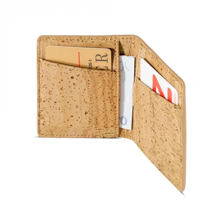 Vegan Eco-friendly Natural Cork Leather Wallet For Men