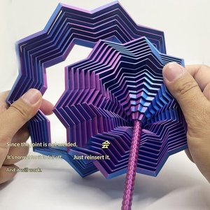 Popular Juguete de Rompecabezas Creativo 3D de Plástico Impreso en 3D con Asa Octogonal, Torre Espiral Mágica Geométrica 3D para Alivio del Estrés de Escritorio - Product Image 4