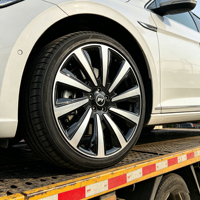 Jantes en alliage moulé PY Brand 19 à rayons croisés et face usinée 5x100, moulage par gravité, certifiées DOT, conformes aux normes européennes, compatibles Kia Coupé