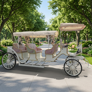 Chariot de balancelle électrique professionnel pour visites touristiques, modèle de charrette royale pour mariage, en vente directe d'usine - Product Image 1