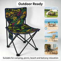 Chaise de randonnée compacte et rétractable pour l'extérieur, idéale pour le camping, la pêche, le jardinage, la plage, le parc, la salle de sport - Tissu Oxford pliable