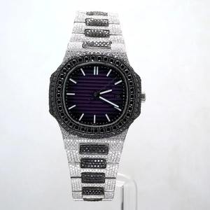 Reloj de Pulsera de Cuarzo de Lujo para Hombre y Mujer, de Acero Inoxidable con Diamantes de 40 mm, con Indicador de Fecha, Disponible a Buen Precio, Venta al Por Mayor - Product Image 6