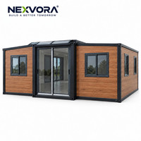 Maison conteneur isolée en acier extensible de 20 pieds, villa préfabriquée portable contemporaine pour usage hôtelier