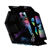 Boîtier d'ordinateur de jeu de bureau super cool en verre trempé avec panneau LED et ventilateurs ARGB pour bar Internet et e-sport, ventes chaudes 2019