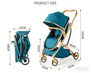 Vente en gros de poussettes pour bébés à 4 roues, poussettes pour poupées réglables, poussettes personnalisées pour bébés - Product Image 3