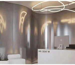 Vật nuôi kim loại bạc phim nội thất than tre Panel tường 5mm 8mm Độ dày kim loại vàng trong nhà tre than gỗ Veneer - Product Image 6