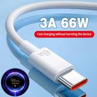 Câble USB-C 6A 1M, charge super rapide, câble de chargeur de téléphone Type-C, transfert de données haute vitesse pour smartphones Android