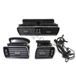 Évents de tableau de bord, peinture chromé noire, pour voiture, buse d'air, pour CC B6 B7 3AD 819 701 - Product Image 1