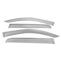 Visera para Puerta de Coche Cromada para Hilux Vigo 2005-2015, Protector de Lluvia para Ventana, Deflector para Accesorios de Toyota